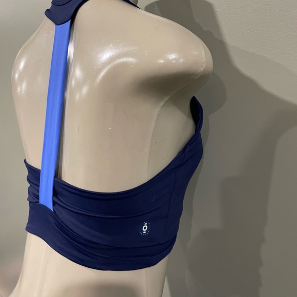 Tonic Active / navy and light blue Layna Sports Bra medium in Storm - Picture 3 of 5